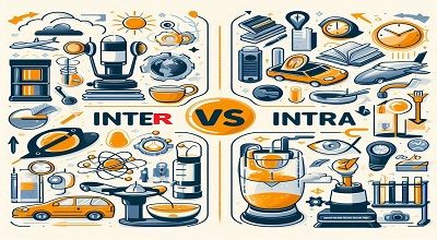 Differences between Inter vs. intra with examples, definitions (New)