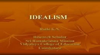 Idealism In Education Review