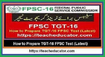 Prepare TGT-16 FPSC Test