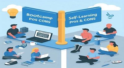 Difference between Bootcamp vs. Self-Learning (Pros and Cons)—Latest