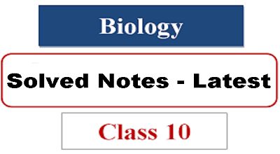 Punjab Board Class 10th Biology Questions & Answers & MCQS Solve PDF Files