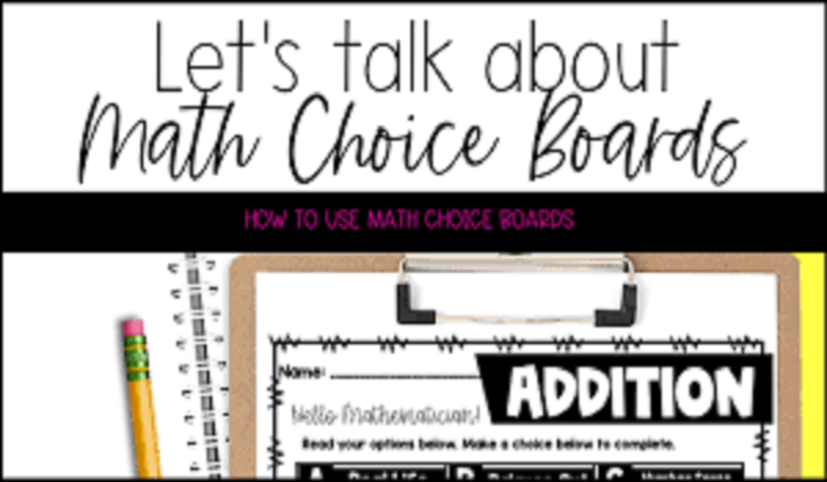Benefits of Using Choice Boards in Math - Latest
