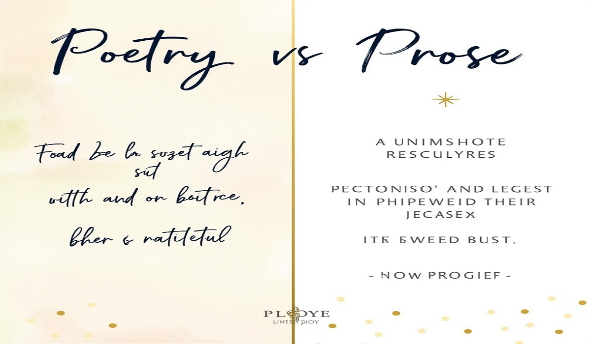 Poetry & Prose Difference with Examples - Latest”