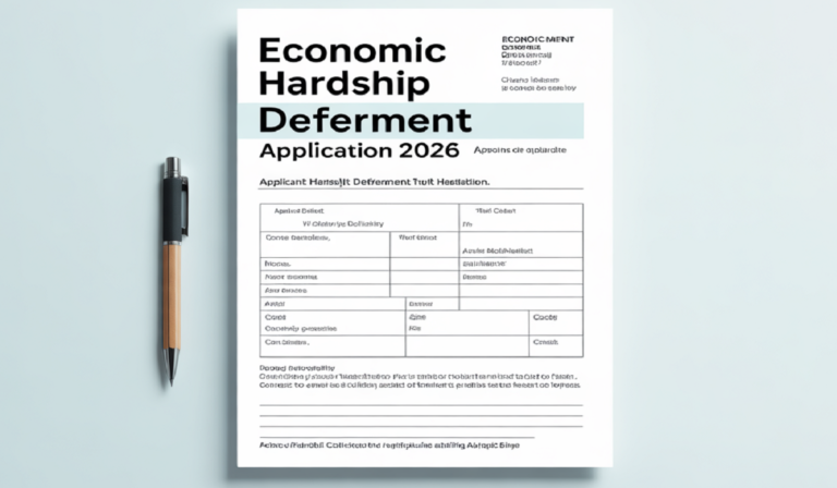 Economic Hardship Deferment Application 2026 - Latest