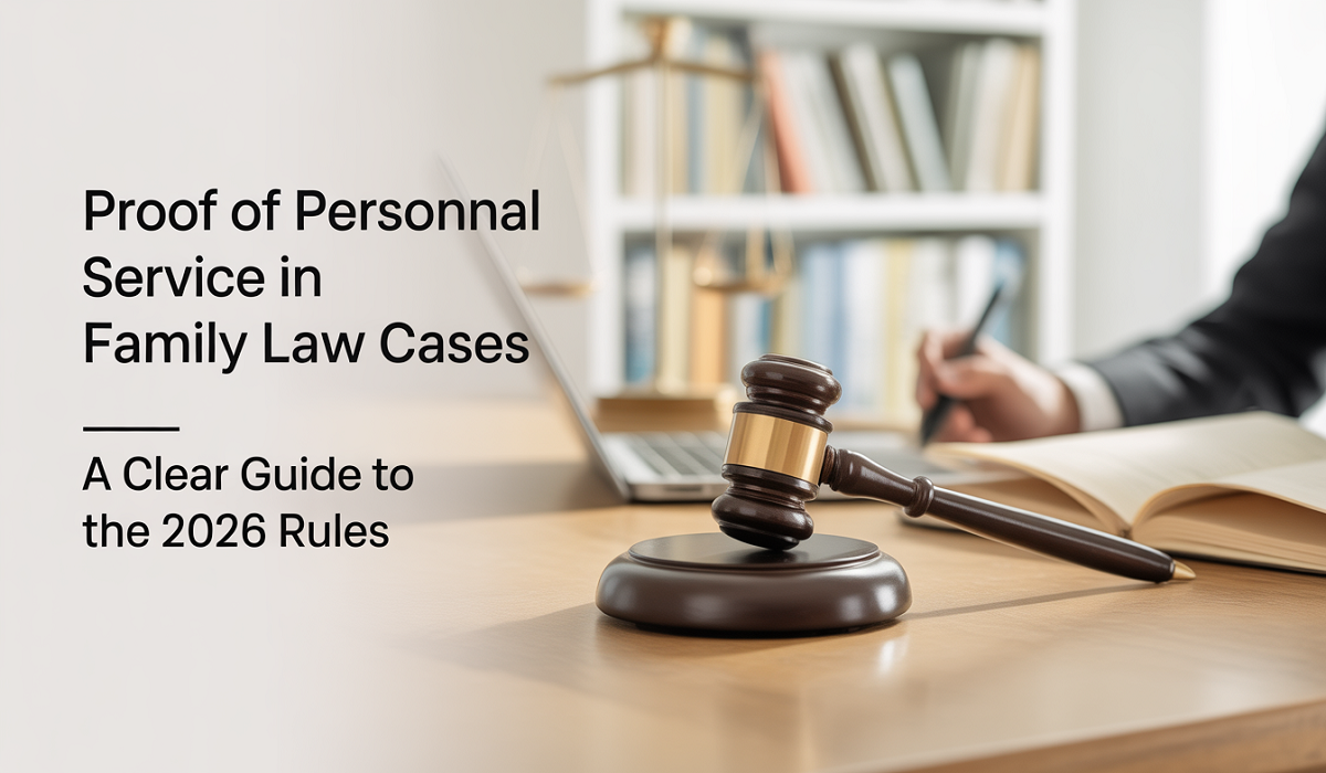 Proof Of Personal Service in Family Law Cases: A Clear Guide to the 2026 Rules